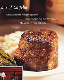 Advertising Donavans Steak House